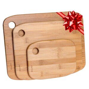 Wood Cutting Boards for Kitchen - Bamboo Cutting Board Set, Chopping Board